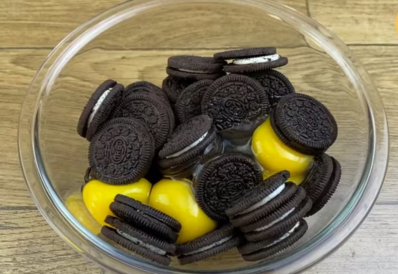 bolo de biscoito oreo