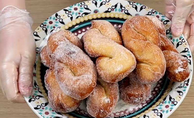 rosquinha caseira frita