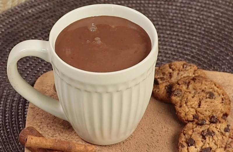 chocolate quente cremoso sem amido