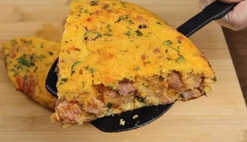 omelete de linguiça toscana